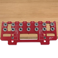 ABUB Cabinet Handle Pitch Punch Locator Hardware Jig Kit, Woodworking Drawer Door Jig Drill Guide DIY Mounting Tool-A