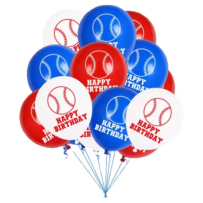 

18PCS Baseball Party Set 12 Inch Latex Balloon Sports Theme Baby Shower Birthday Decoration