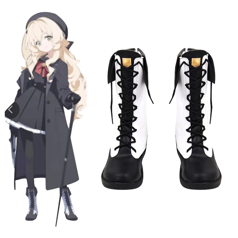 

Сапоги для косплея Niyaniya, черная униформа, обувь для косплея Game Blue Archive