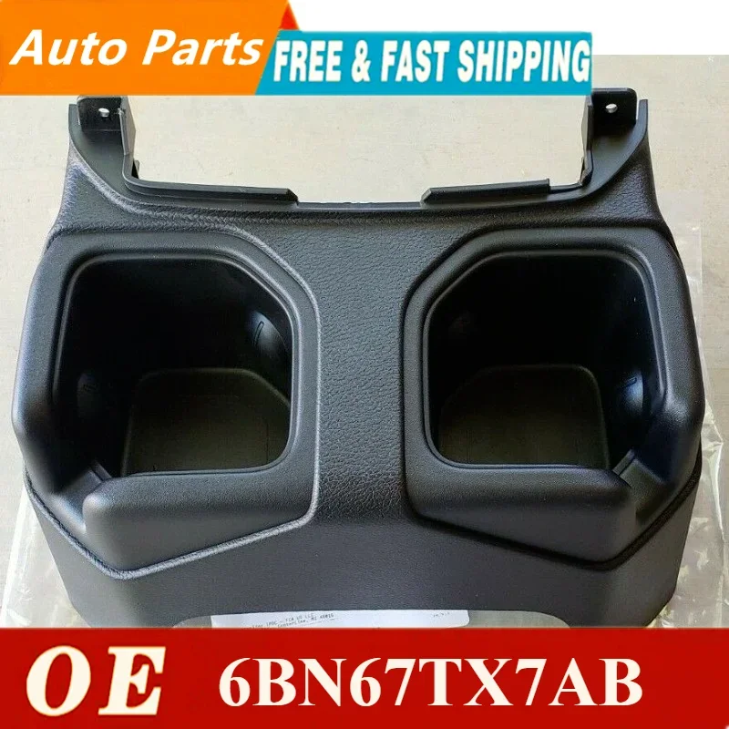 Original Genuine For Jeep Wrangler JL2018-23 Rear Seat Floor Central Console Cup Drinks Holder Storage Box 6BN67TX7AB 6BN67TX7AC