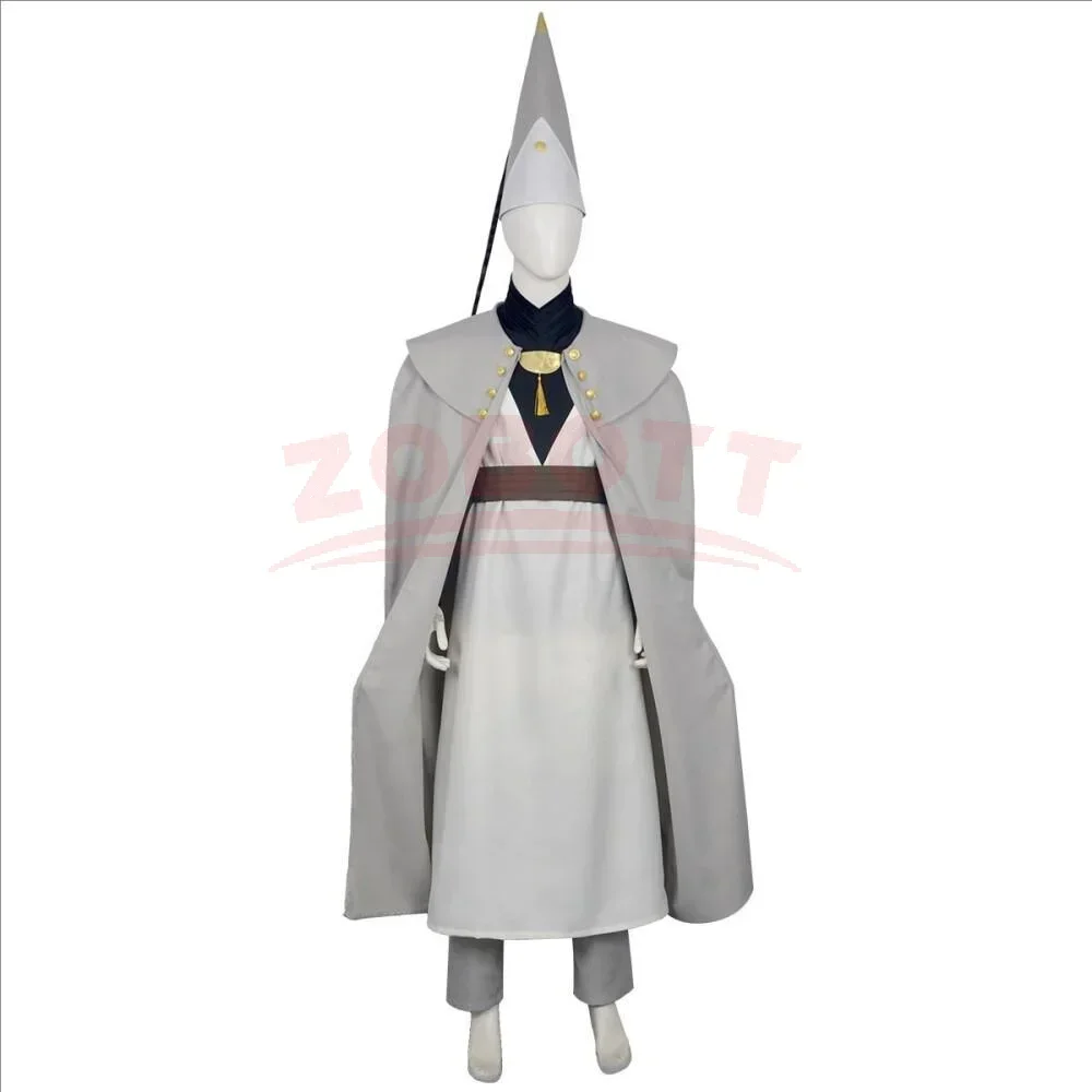 Anime Witch Hat Atelier Character Qifrey Cosplay Costume Magician Robe Cloak Belt With Pointed Hat Complete Suit For Masquerade view 5