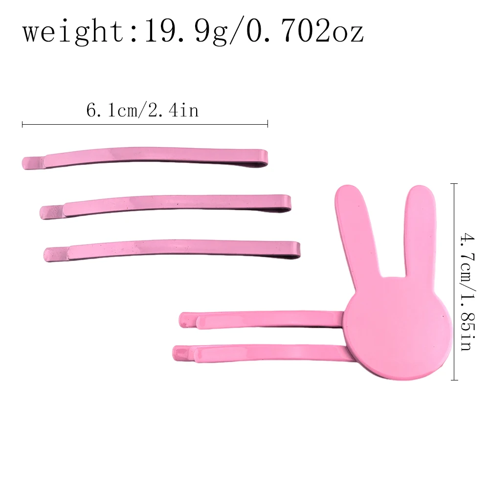 أنيمي Seishun بوتا يارو ساكوراجيما ماي مشبك شعر الفتيات أرنب تأثيري دبوس الشعر الوردي أغطية الرأس اكسسوارات الطفل تأثيري كليب #2