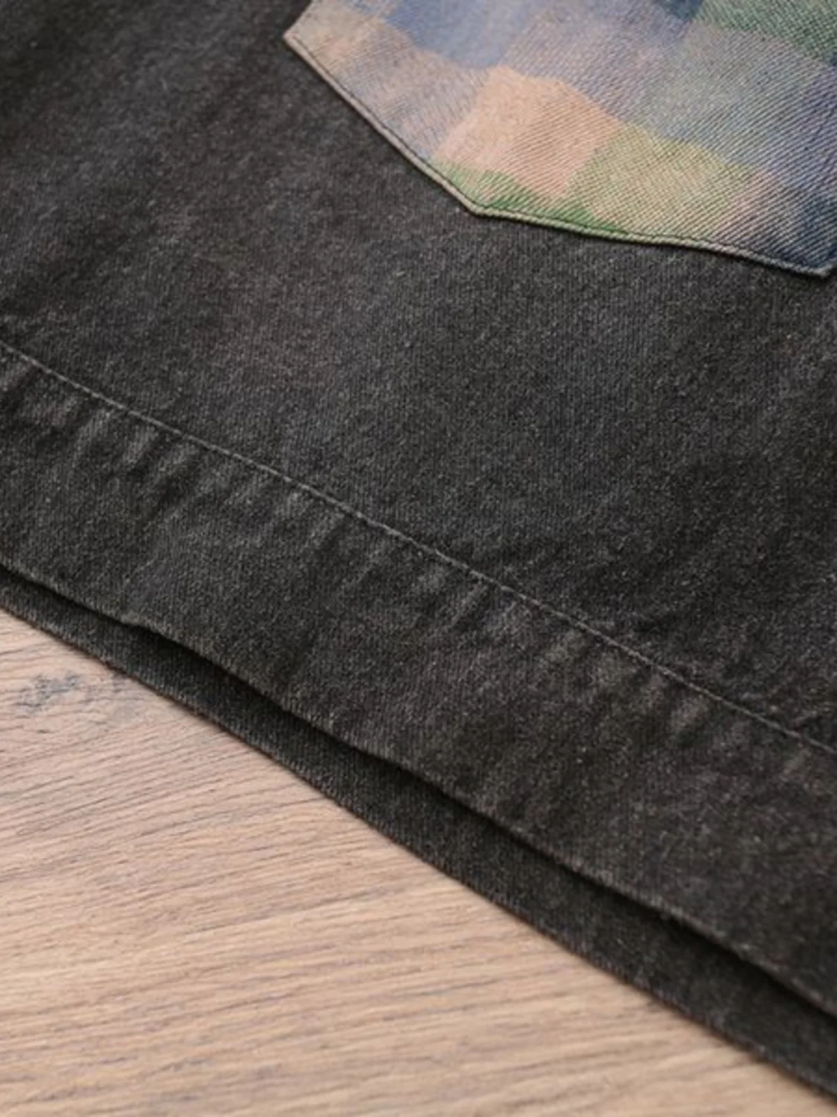 Retro Sle Oversized Faded Color Blo Women's Denim Jaet Spring Autumn Loose Fit  Collar Button Closure Long Sve