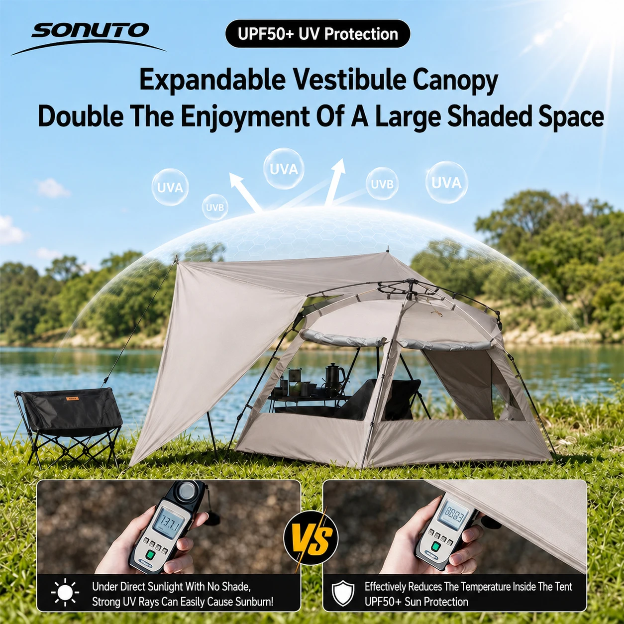 Sonuto-クイック自動開閉テント,屋外テント,ワンタッチ - Outdoor Camping Automatic Quick Opening Tent のレビューと価格