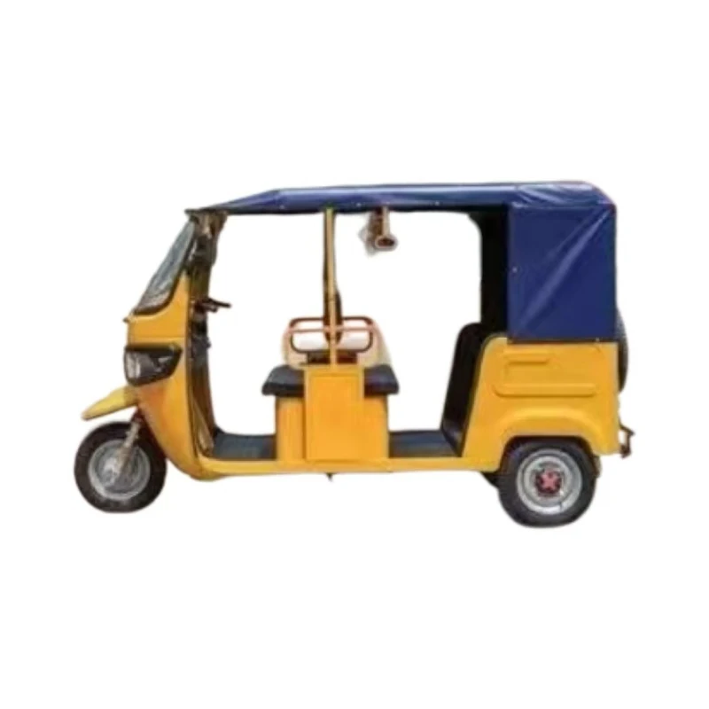 Hot Selling Factory Rickshaw E-Trike 3 Wheel with Open Design Chinese Brand Tricycles 6 Seats Passenger Transport Vehicle