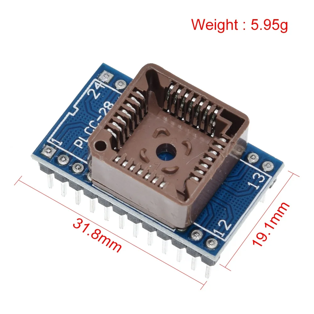 PLCC20 PLCC28 PLCC32 PLCC44 to DIP 20 28 32 44 USB Universal Programmer IC Adapter Tester Socket for TL866CS TL866A EZP2010 image 4