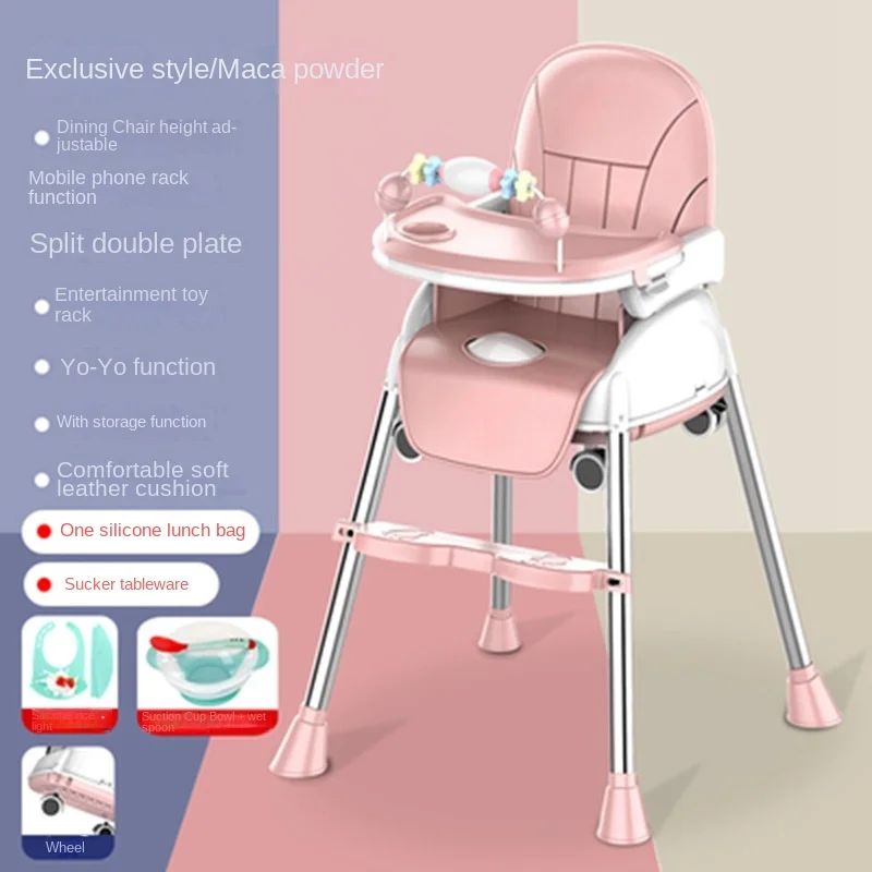 Baby Dining Chair Pieghevole Portatile Casa Da Pranzo Sedia Del Bambino Bambino Tavolo Da Pranzo Tavolo Da Pranzo Sedia