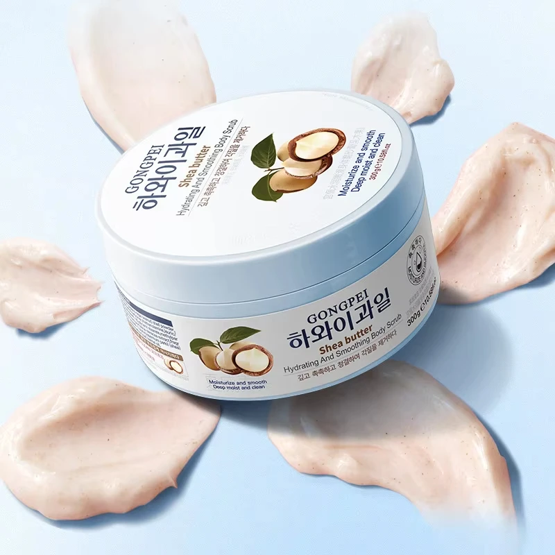 GONGPEI GONGPEI Shea Butter Body Scrub Cream Whitening Moisturizing Anti-aging Arm Leg Back Body Exfoliating Cream Korean Skin Care - Aliexpress Deal