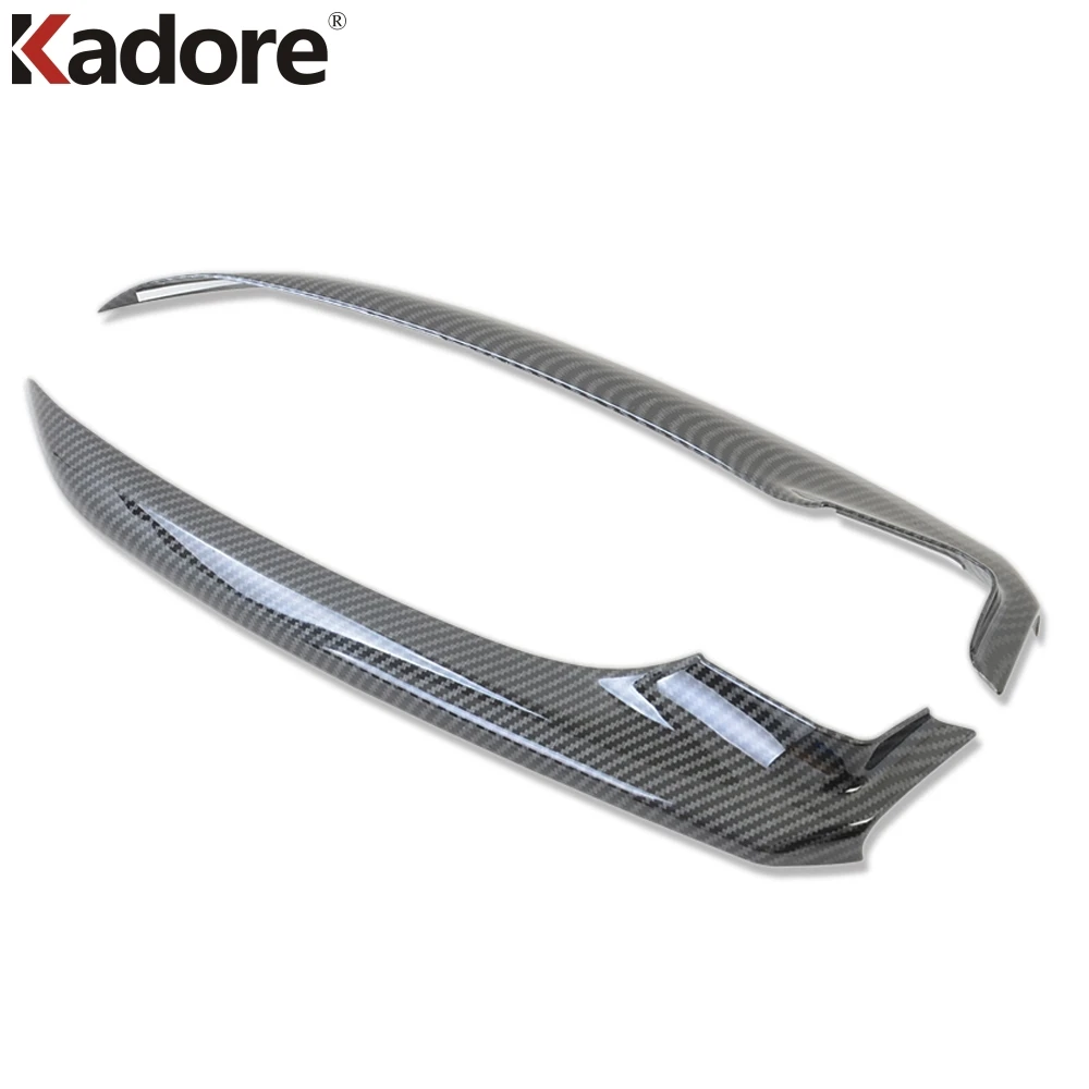 For Toyota Camry 70 SE XSE 2018 2019 2020 Carbon Fiber Car Front Bottom Bumper Corner Cover Trim Molding Strip Accessories