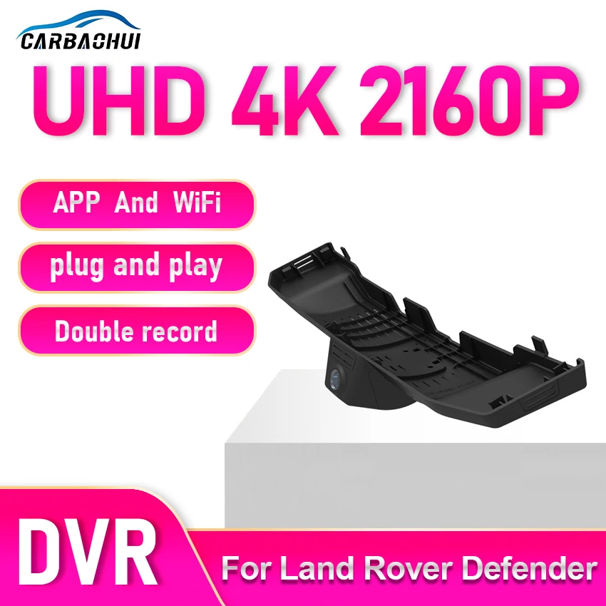 

For Land Rover Defender 110 90 130 (L663)2020-2026 Front and Rear Dash Cam for Car Camera Dashcam WIFI Car Dvr Recording Devices