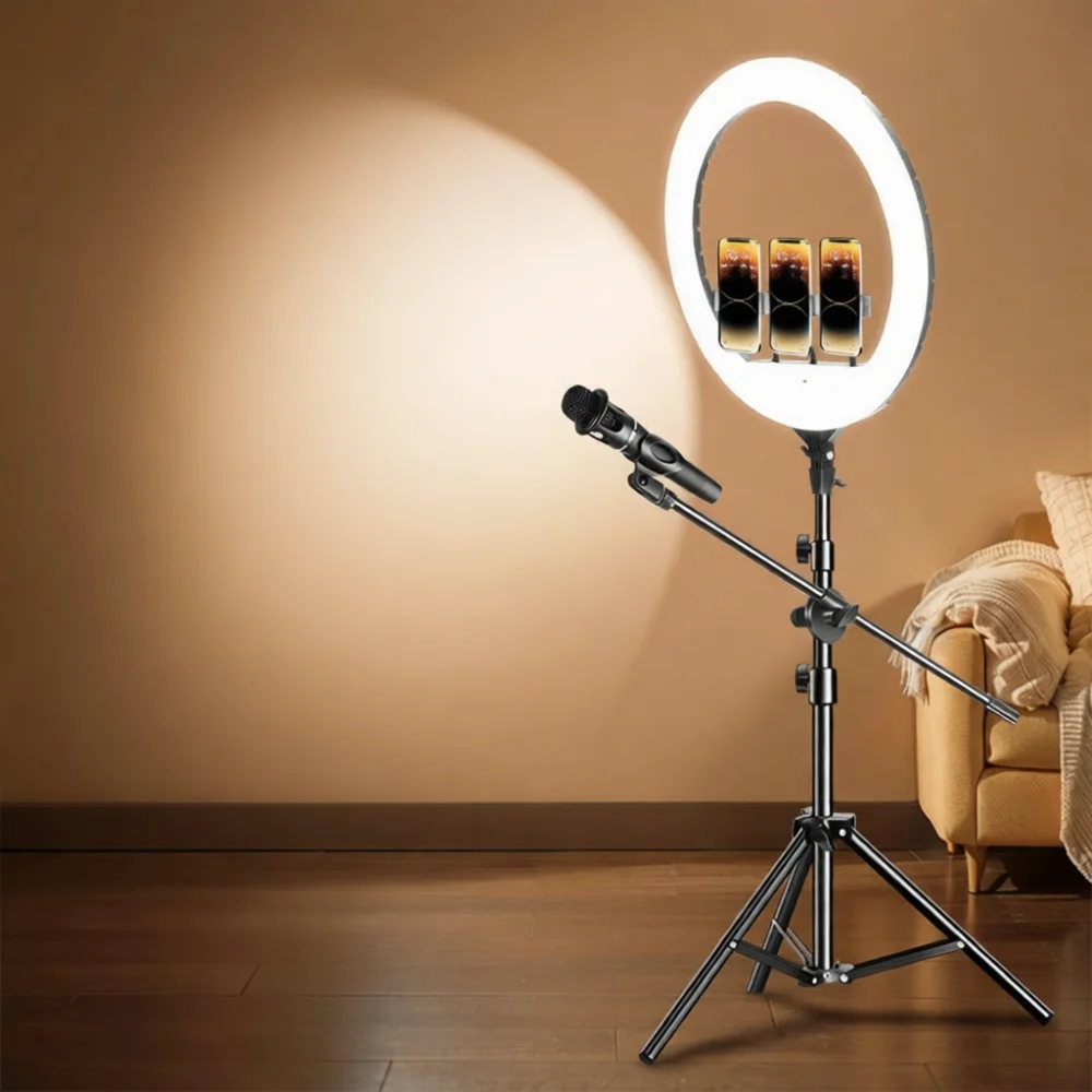 プロフェッショナル22インチリングライト、リモコン調光機能付 - Lighting In Photography のレビューと価格