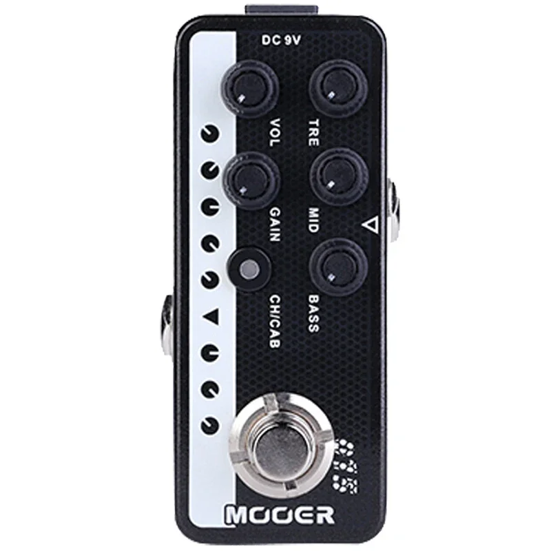 MOOER 015 Brown Sound Guitar Effect Pedal 90's Style Digital Preamp Preamplifier Dual Channels 3-Band EQ Pedal Guitar Parts
