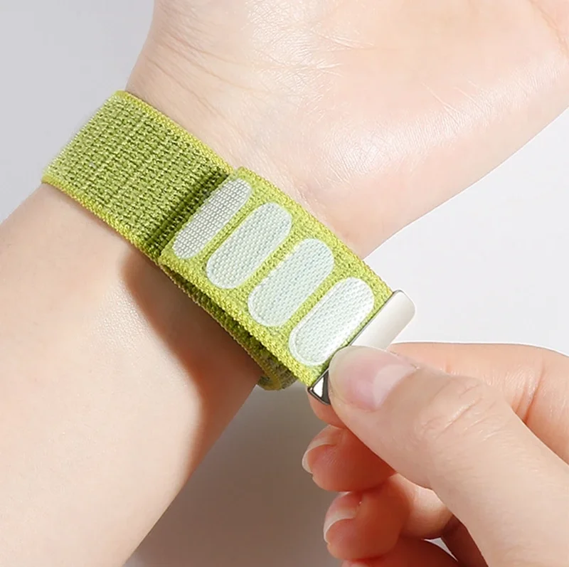 حزام حلقة من النايلون لساعة Huawei Watch Fit 4 Pro سوار معصم بديل رسمي لهاتف Huawei Fit 3 4/Fit 4 Pro حزام نايلون للرجال والنساء