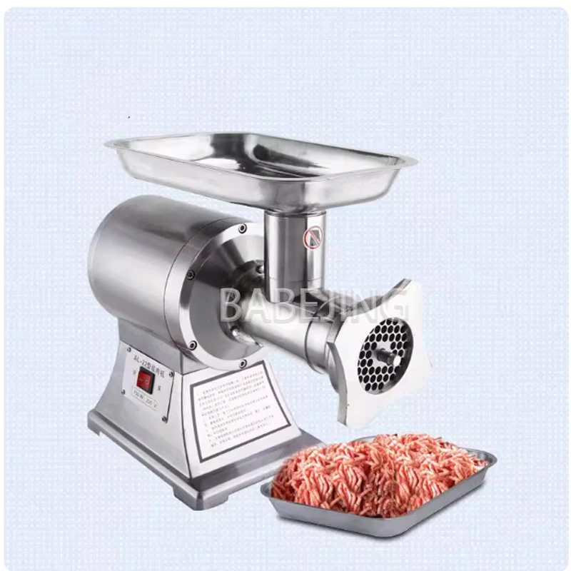 Small Stainless Steel Commercial Electric Meat Grinder Automatic Cilantro And Chili Grinder Compact Kitchen Appliance