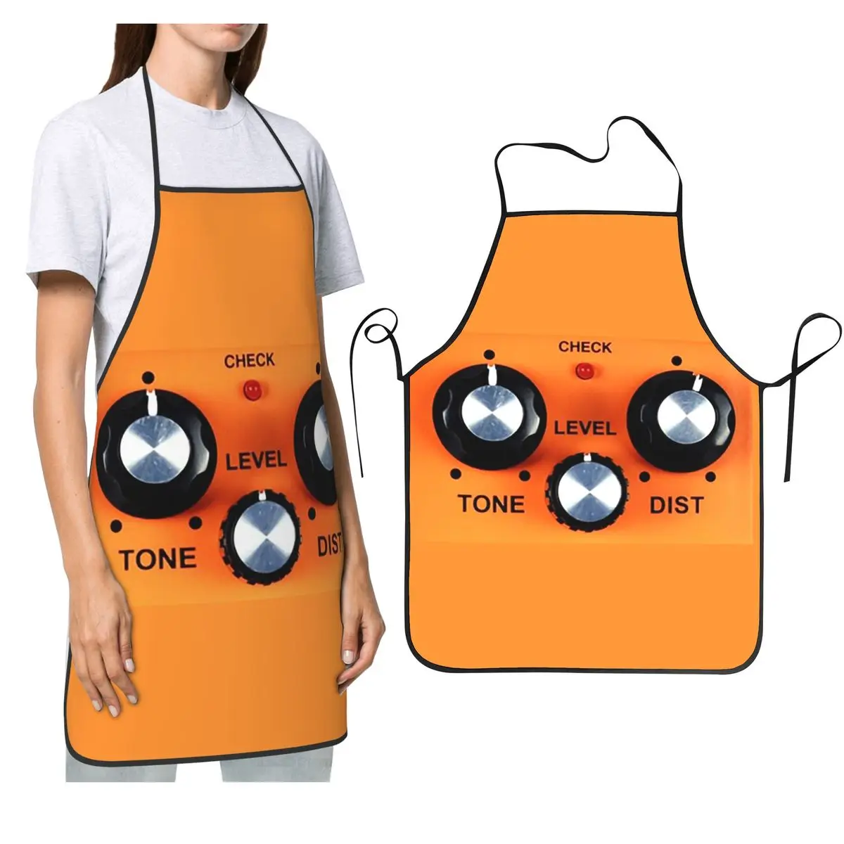 Boss DS-1 Delantales de distorsión Chef Cocina Tablier sin mangas Babero Limpieza de cocina Delantal para mujeres Hombres Pintura