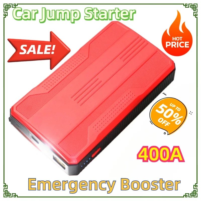

12V Auto Starting Device Petrol Diesel Car Jump Starter Battery Power Bank 400A For Car Starter Portable Emergency Booster