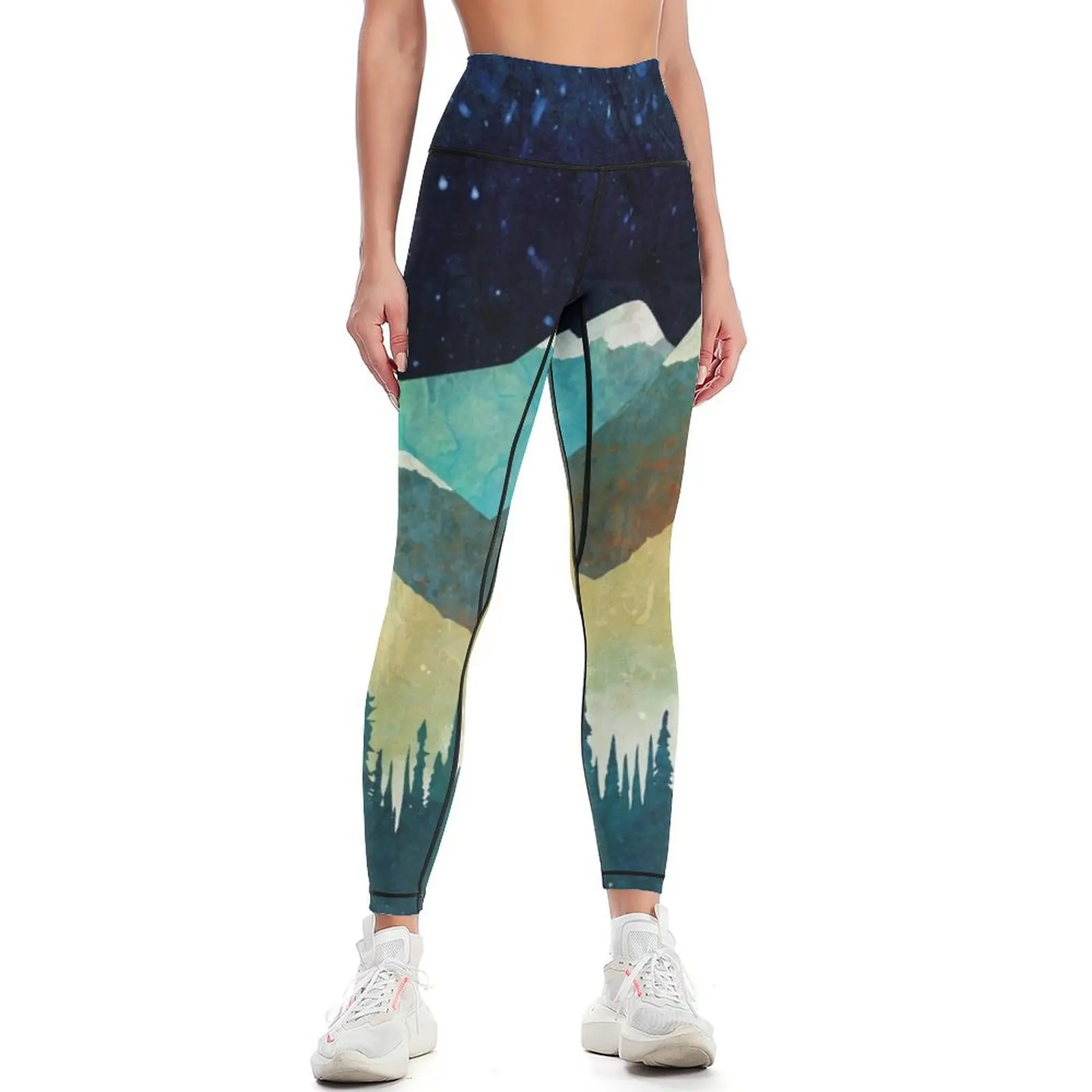 

Snowy Night Leggings Women's sportswear sporty woman push up Womens Leggings