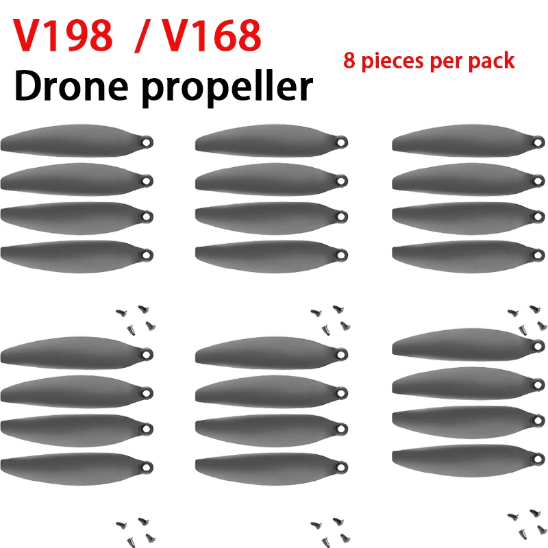 Für V198 Drohne Original Propeller Ersatzteile V168 Blade Drohnen-Ersatzteile Austauschbare Propeller