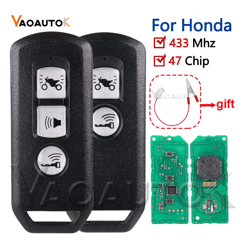 

Car Remote Key For Honda ADV SH 150i 300i Forza PCX X-ADV Motorcycle Scooter K01 K77 K96 K97 433MHz ID47 Chip Smart Fob Battery