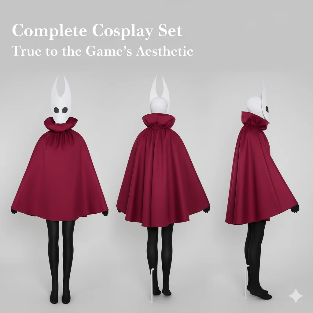 

New Game Hollows Knighted Silksongs Character Hornet Cosplay Clothing Halloween Party Performance Costumes Gift