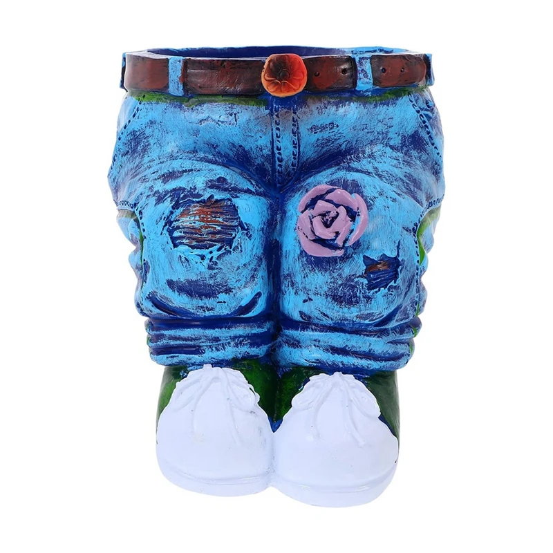 Jeans fiore decorativo vaso di piante vaso di fiori decorazione della tavola statua fioriera vaso di fiori piccolo vaso di piante