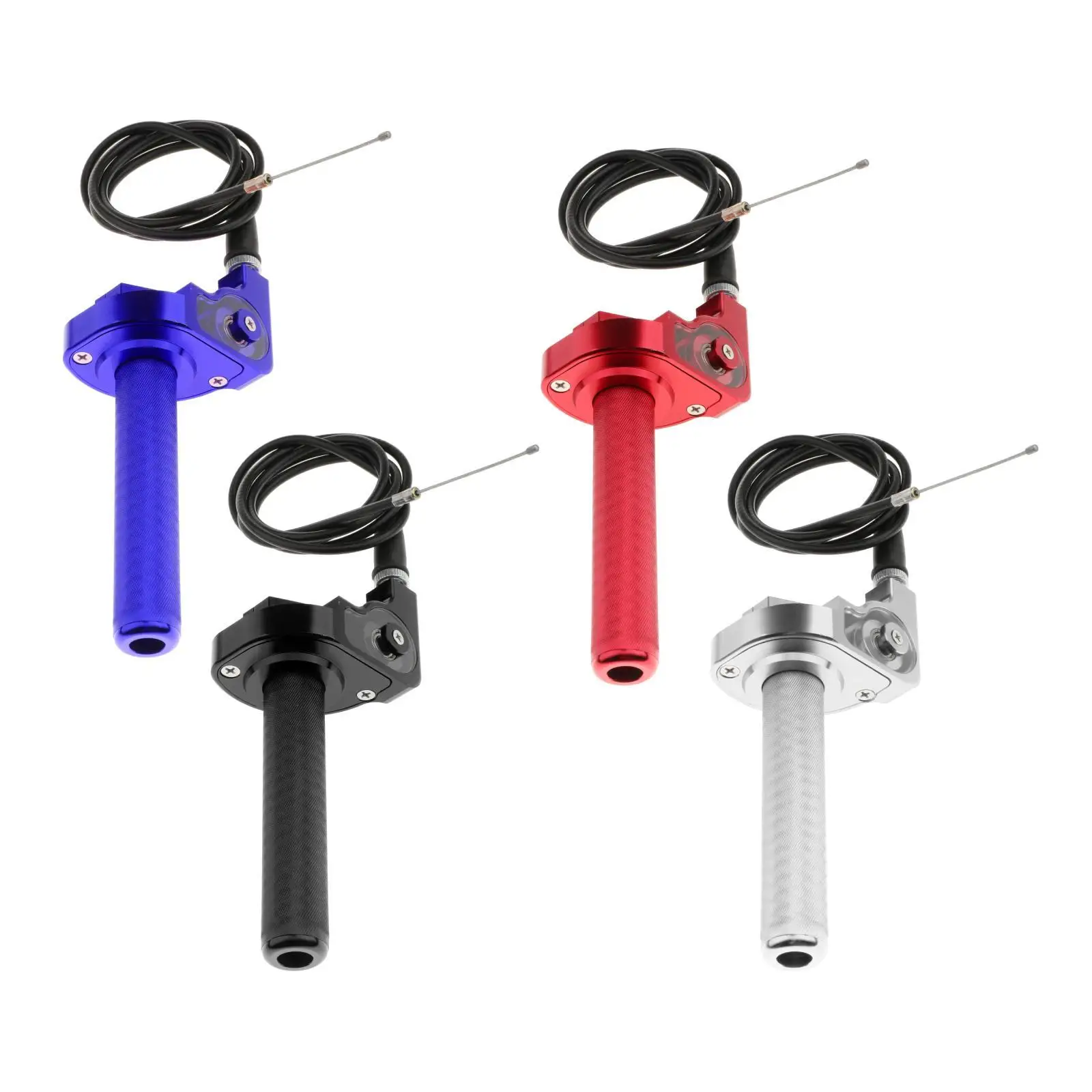 CNC 22mm Twist Throttle Handle Grip and Cable for ATV Bike Adjustable clamps allows you your personal preferences