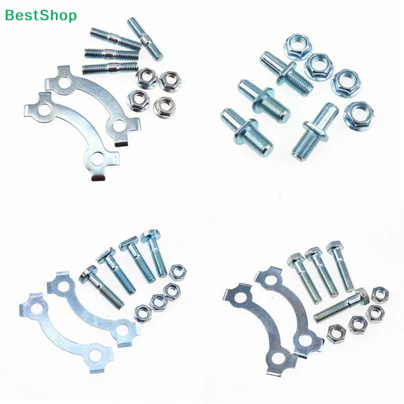 Silver Rear Sprocket Bolts With Retainer Locker For CG125 GS125 JH-70 Pit Dirt Bikes Motorcycle