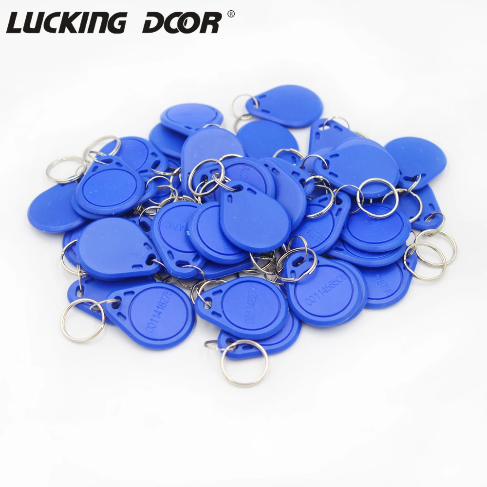 100pc/lot TK4100 NO3 125khz RFID Keyfobs Tags Access Control RFID Key Finder Card Token Attendance Management Keychain