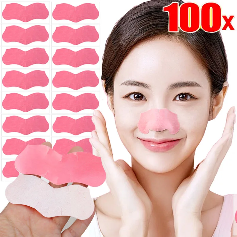 Nose Blackhead Remover Mask Peel Off Shrink Pore Acne Treatment Strips Deep Cleansing Nose Patches Face Skin Care Beauty Tools