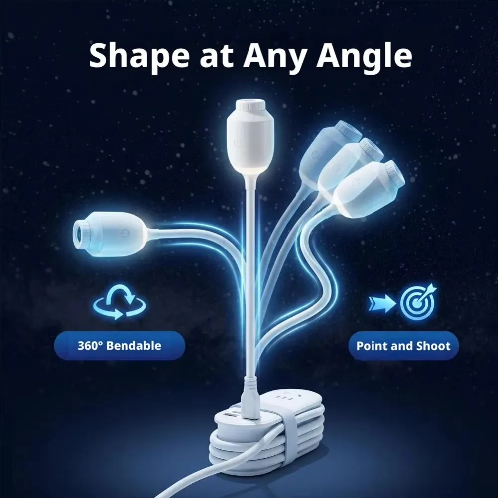 Adjustable Focus Saturn Projection Light Large Range Projection USB Powered USB Night Light 360° Rotate