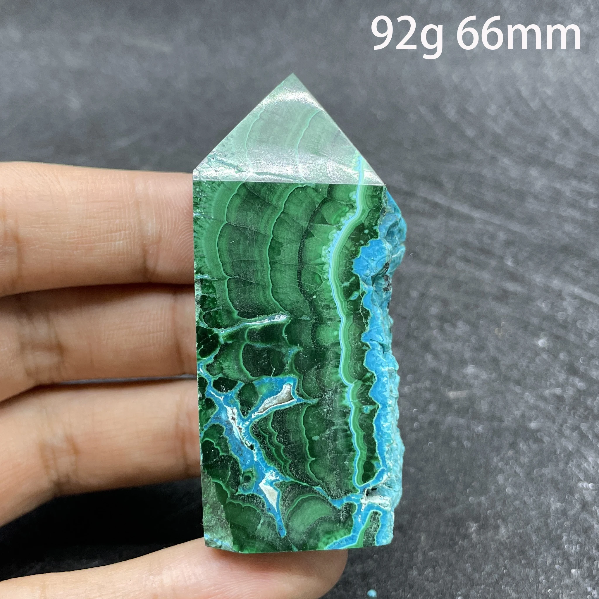 Natural Malachite Stone Chrysocolla Crystal Tower Home Decoration Rock Quartz Wand Point Polished Obelisk Healing Gift