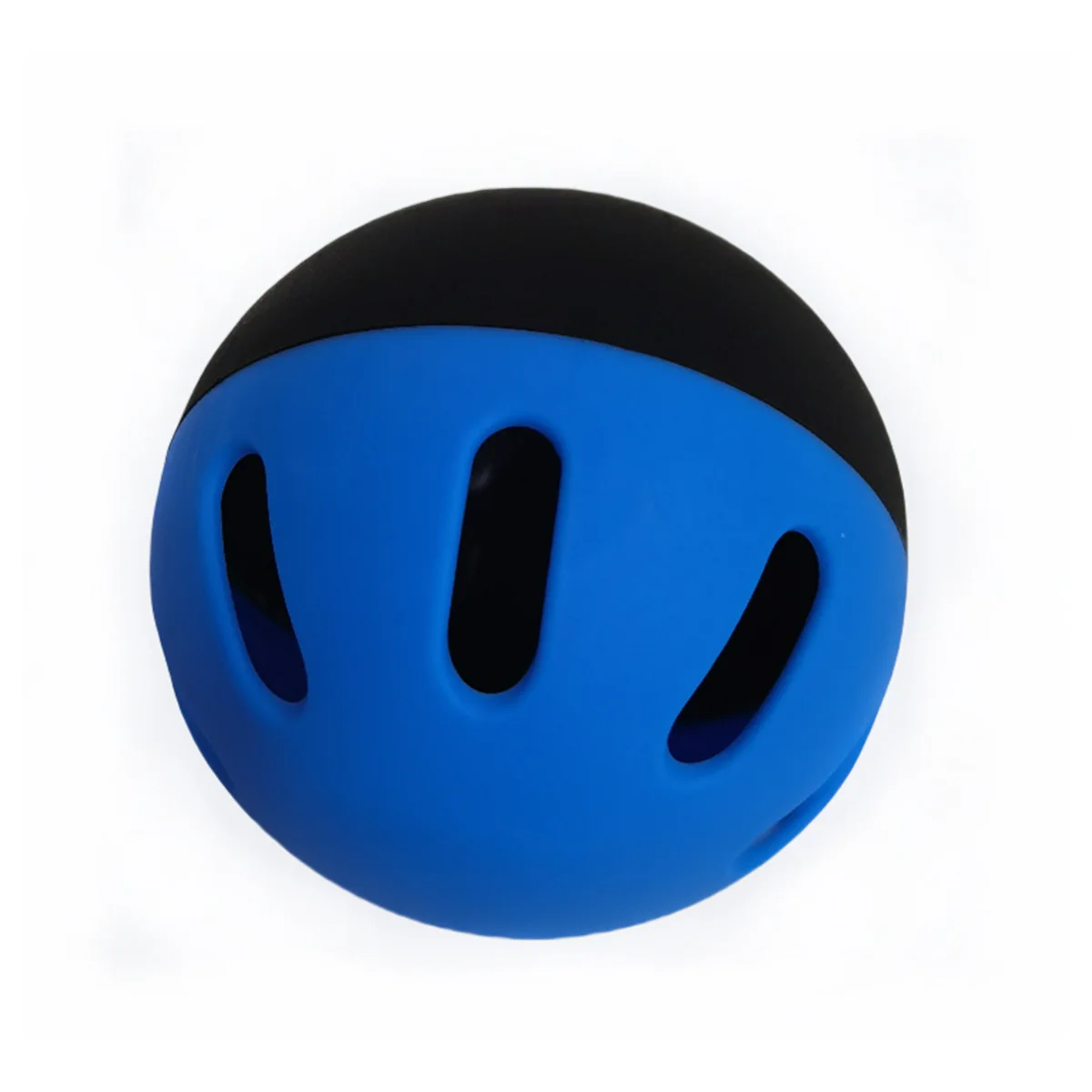 5 Bolas de Treino de Beisebol 74MM Super Macias para Uso Interno e Externo, Bolas Auxiliares de EVA com Furo Oco, Pretas e Azuis (Duplas)
