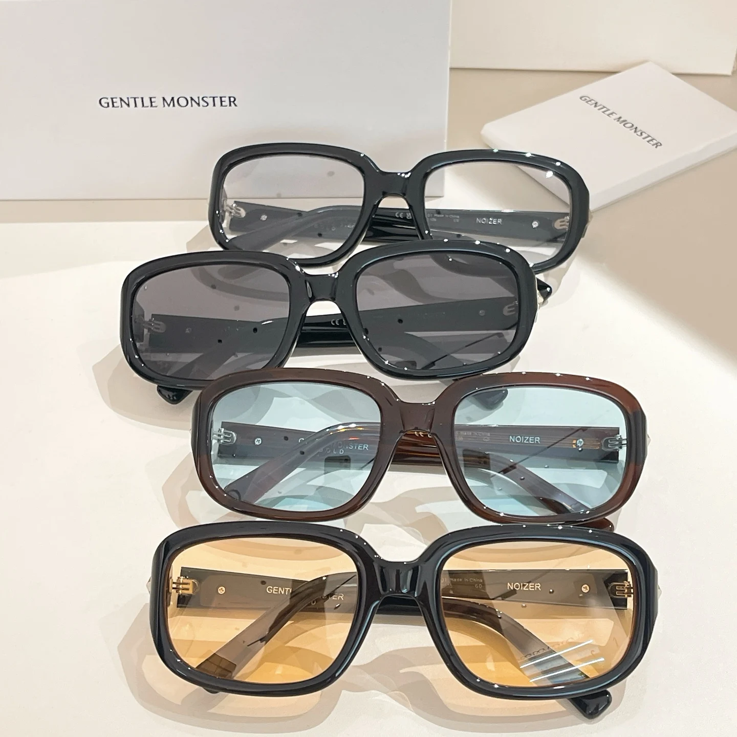 GENTLE MONSTER NOIZER UV400 Business Men Sunglasses Square 