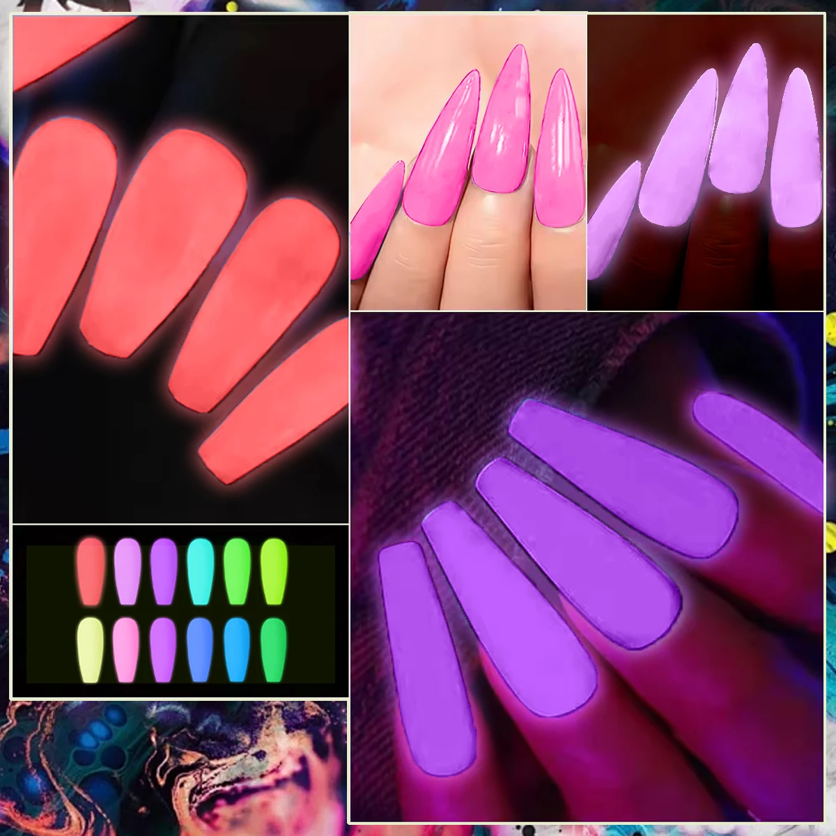 Esmalte de uñas luminoso fluorescente neón, gel UV luminoso, esmalte de uñas extraíble, esmalte semipermanente, salón de uñas DIY, 7ML