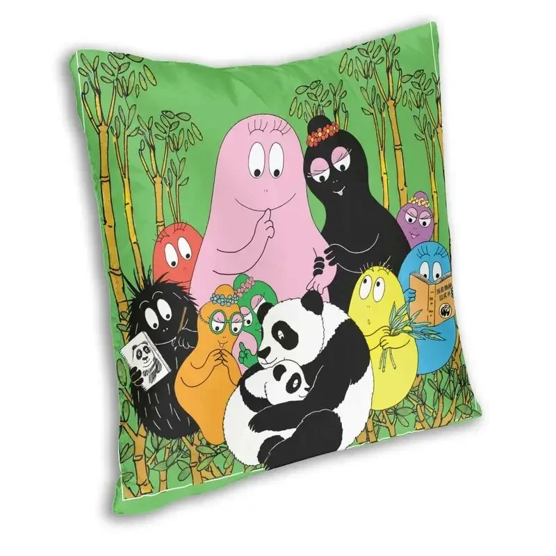 Barbapapa Family Love Cushion Cover Double-sided Print Cartoon TV Show Floor Pillow Case for Living Room Pillowcase Decoration