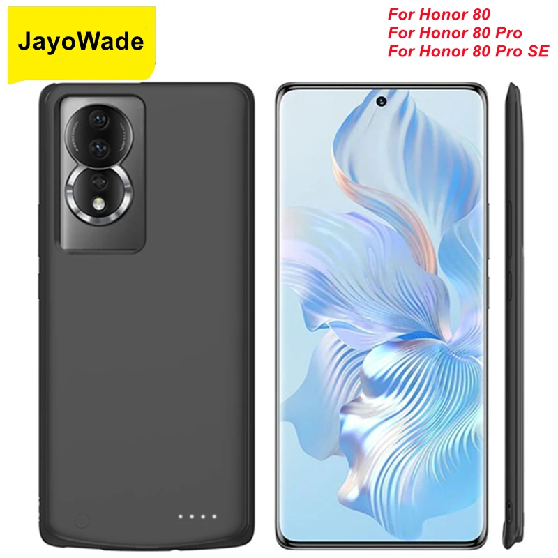 

Чехол JayoWade с зарядным устройством на 6800 мАч для Honor 80, чехол с зарядным устройством для Honor80 Pro SE, внешний аккумулятор для Huawei Honor 80 Pro, чехол с аккумулятором