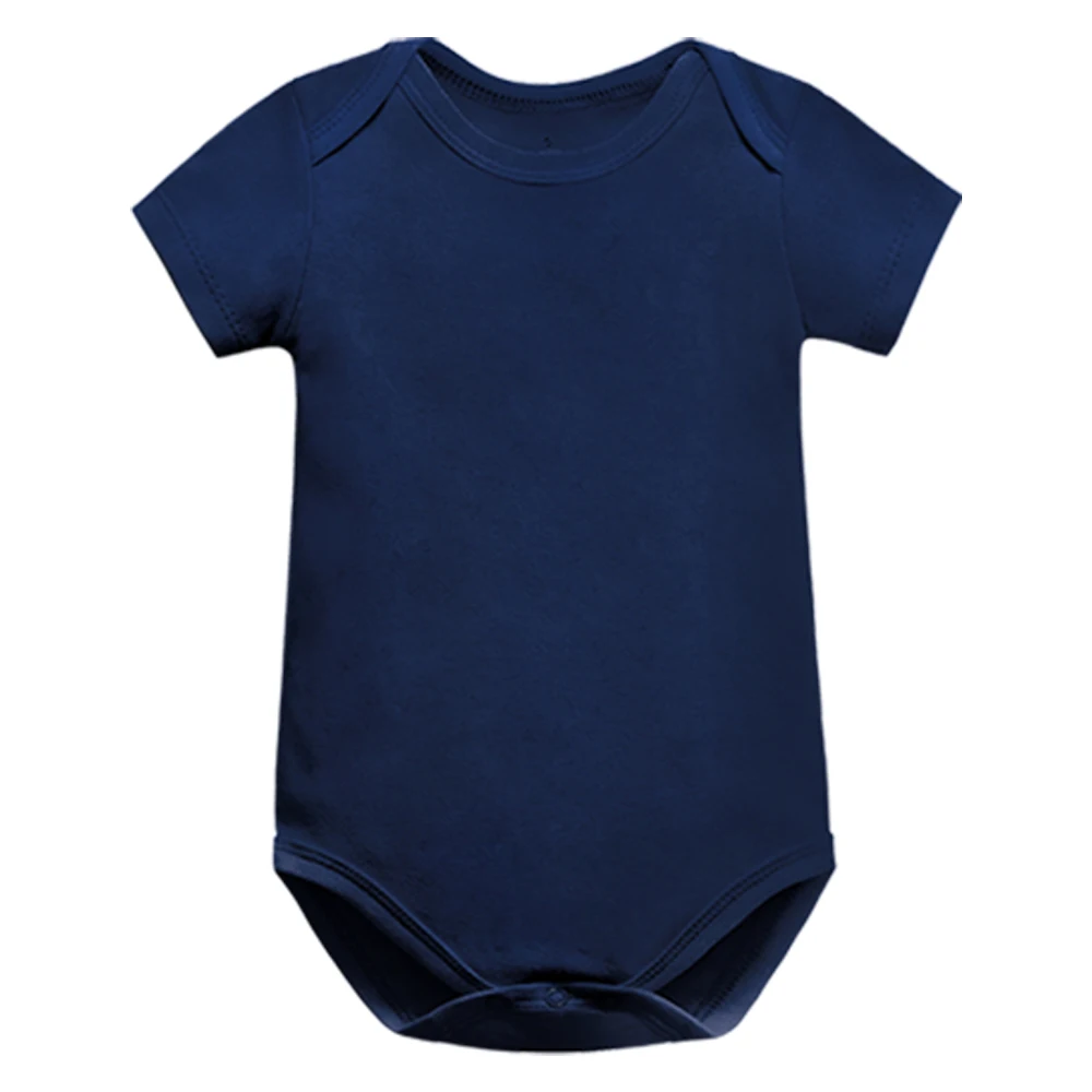 Combinaison d\'été à manches courtes pour bébé, barboteuse en coton, blanc et noir, vêtements pour nouveau-nés garçons et filles, 0-24 mois