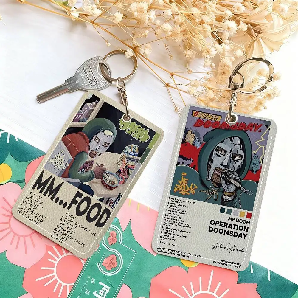 

Singer M-mf album doom cool Chic Leather Card Sleeve Durable ID Holder for Students and Professionals