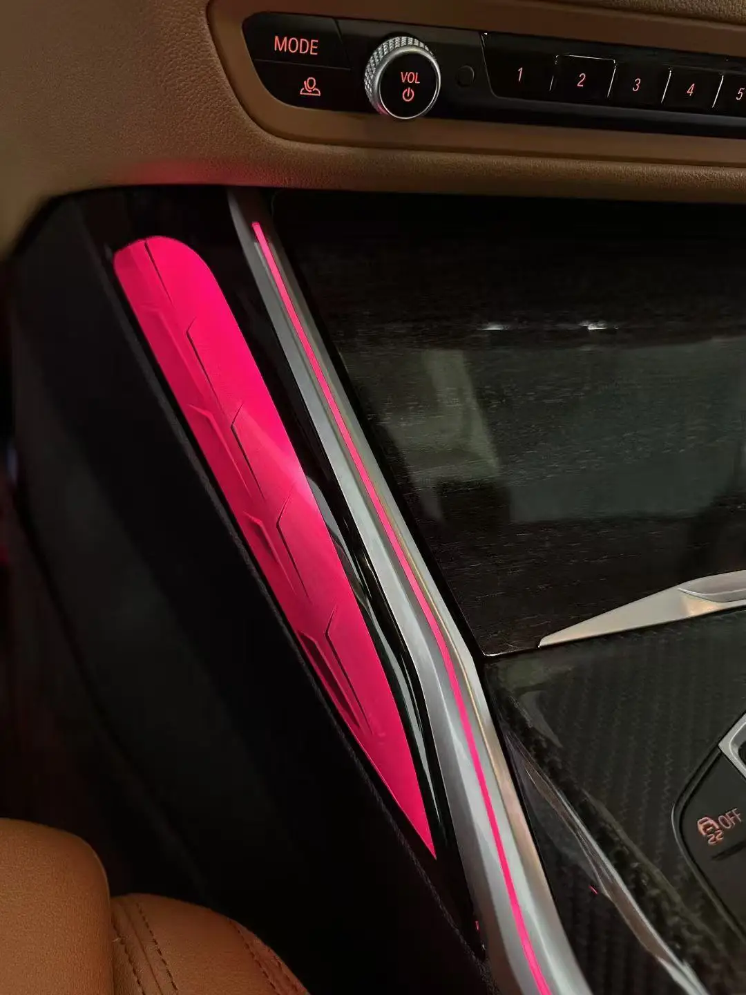 Center Console Saddle Light For BMW G20 G22 G80 G82 M3 M4 i3 i4 3/4 Series 11 Colours Aamp Ambient Light Interior Mouldings