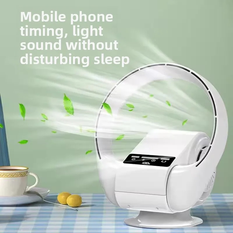 2025 Новый настенный USB-вентилятор, беспроводной перезаряжаемый аккумулятор, 5-скоростной тихий настольный вентилятор для офиса/спальни, пульт дистанционного управления