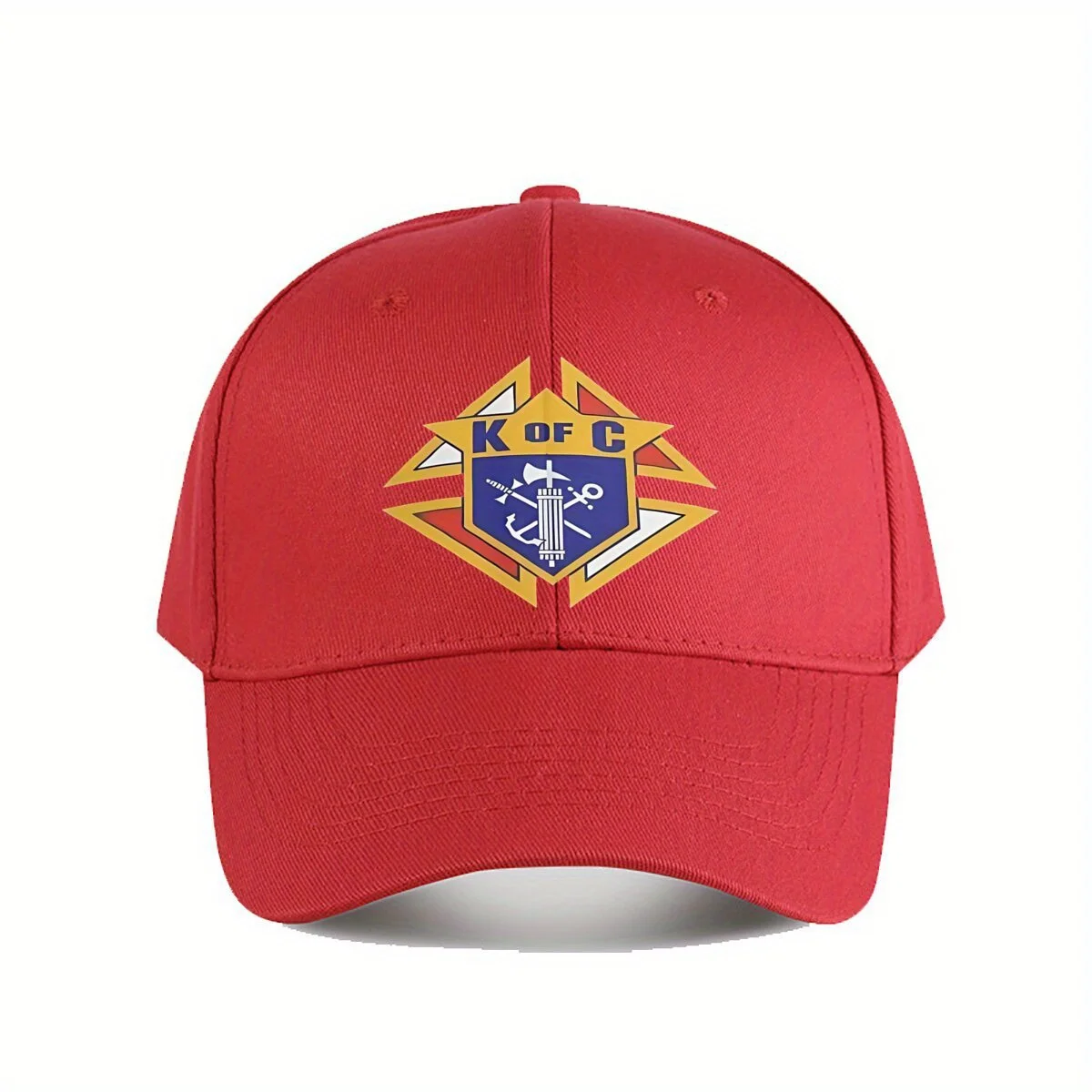 [Casual Headwear] Knight of Columbus Logo Baseball Cap Lightweight & Stylish HipHop Hat Ideal Gift for Boyfriend Machine