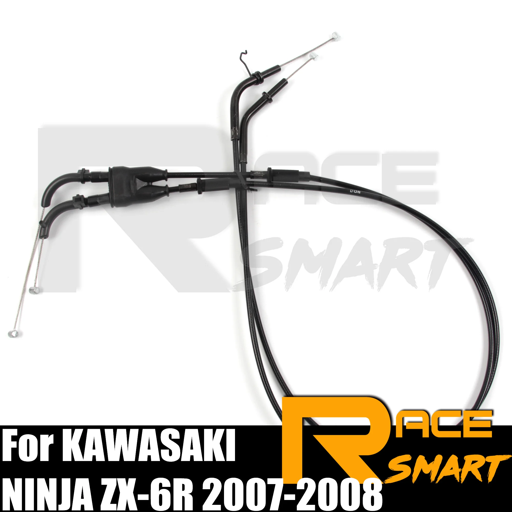 

NINJA ZX-6R 2007-2008 Motorcycle Throttle Cables Push Pull Accelerator Lines Accessories For KAWASAKI ZX6R ZX 6R 07 08 Black New