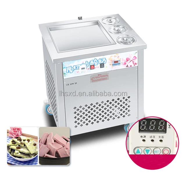 Commercial Type Yogurt Machine Fried Ice Cream Machine Roll Yogurt Ice Cream Machine