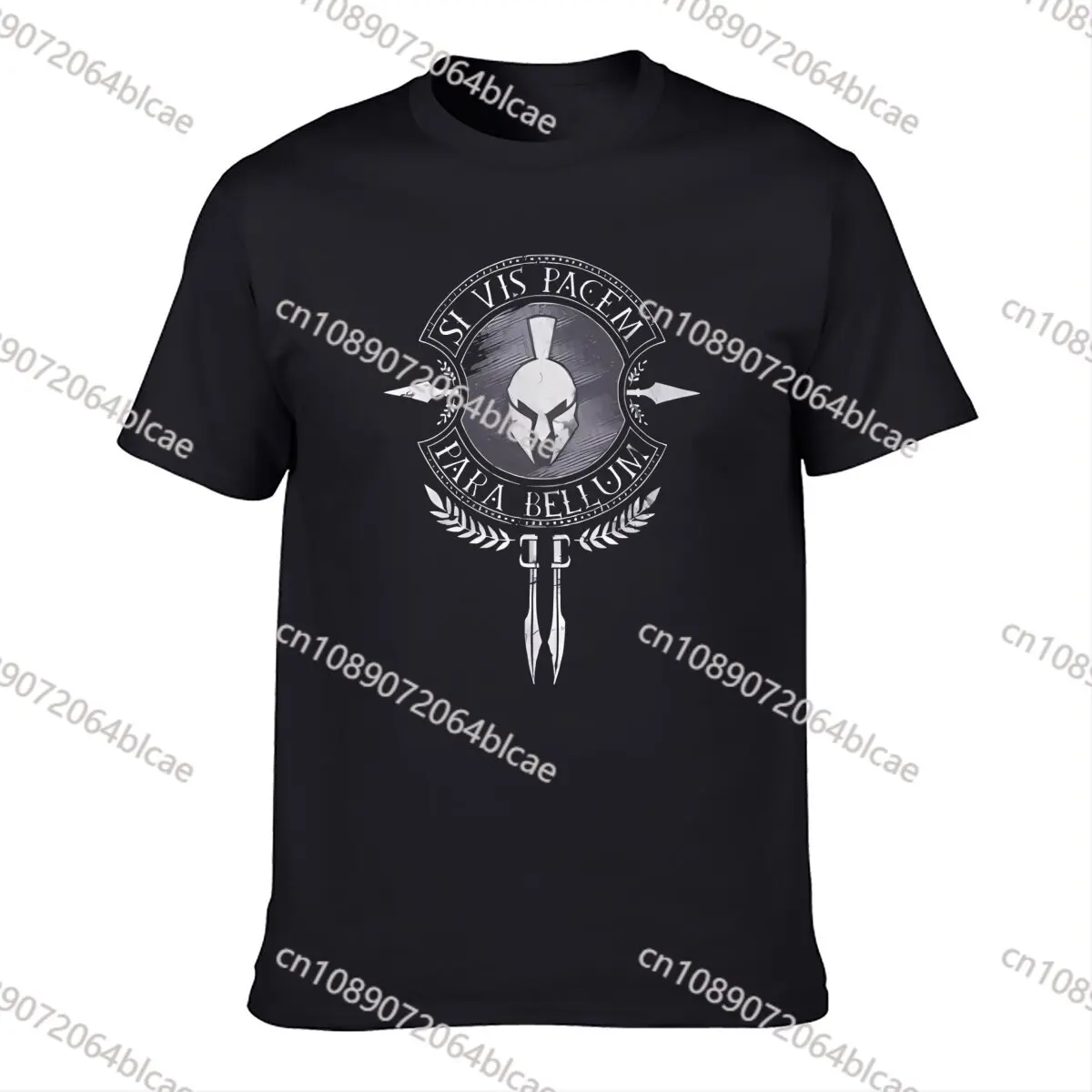 Si Vis Pacem Para Bellum - Spartan Warrioorrs T-Shirt 100% Cotton O-Neck Summer Short Sleeve Casual Mens T-shirt Size S-3XL