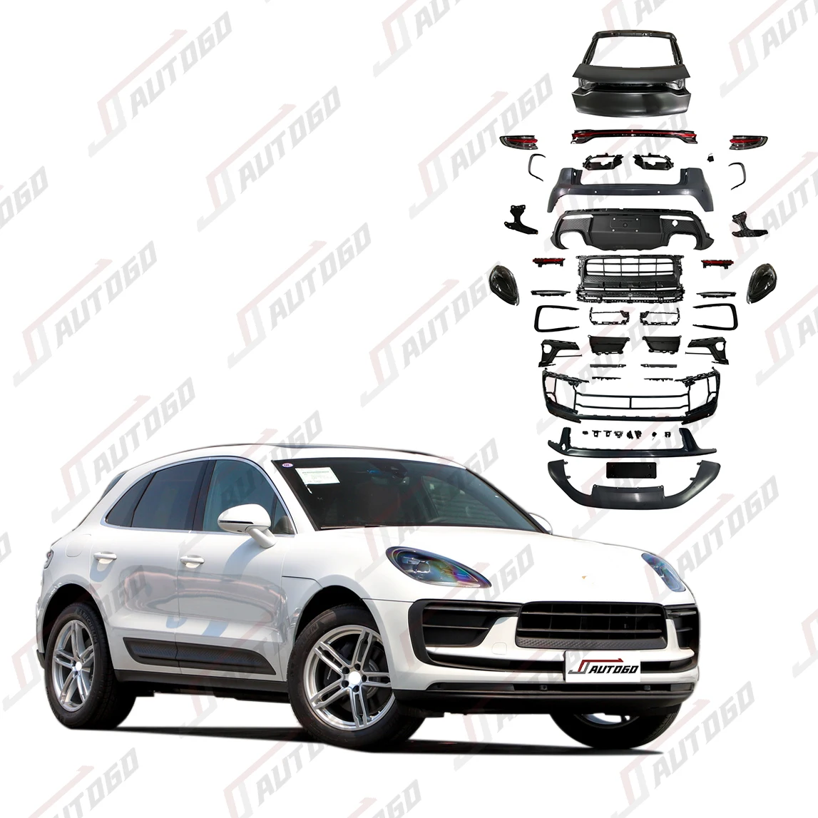 Factory Hot Sale Body Kits For Porsche Macan 14-18 2.0T 3.0T S 3.6T Turbo GTS Upgrade 2020+ 20+ Style Bumper assembly