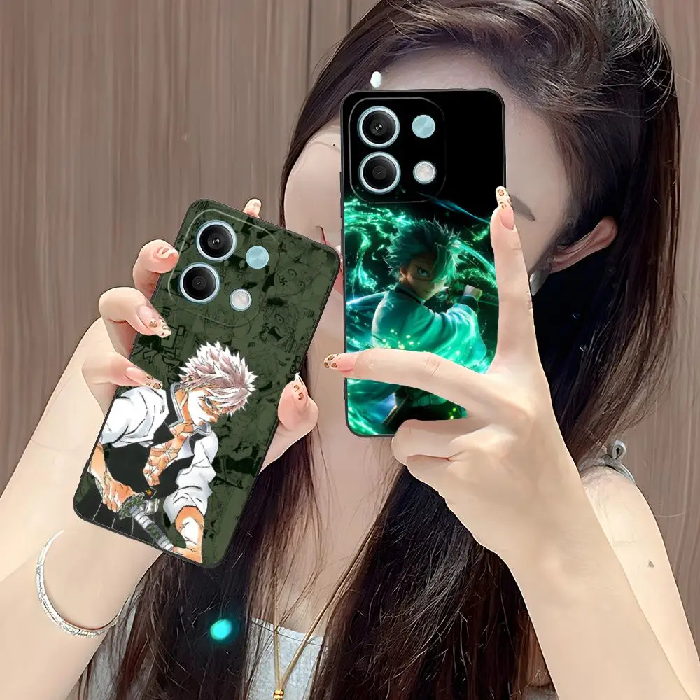 

Demon Slayer Sanemi Phone Case for POCO M6 M5 M4 M3 X7 X6 X5 X4 X3 F6 F5 F4 Pro GT 5G Colour Printing Protective Cover Luxury