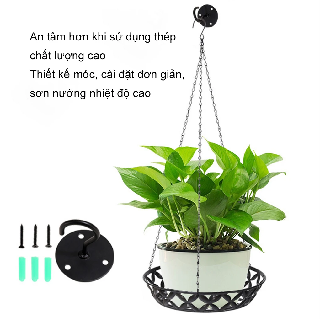 Modern Hanging Plant Holder Durable Hanging Planter For Outdoor Plants Clearance Flowers Herbs Metal hanging flowerpot