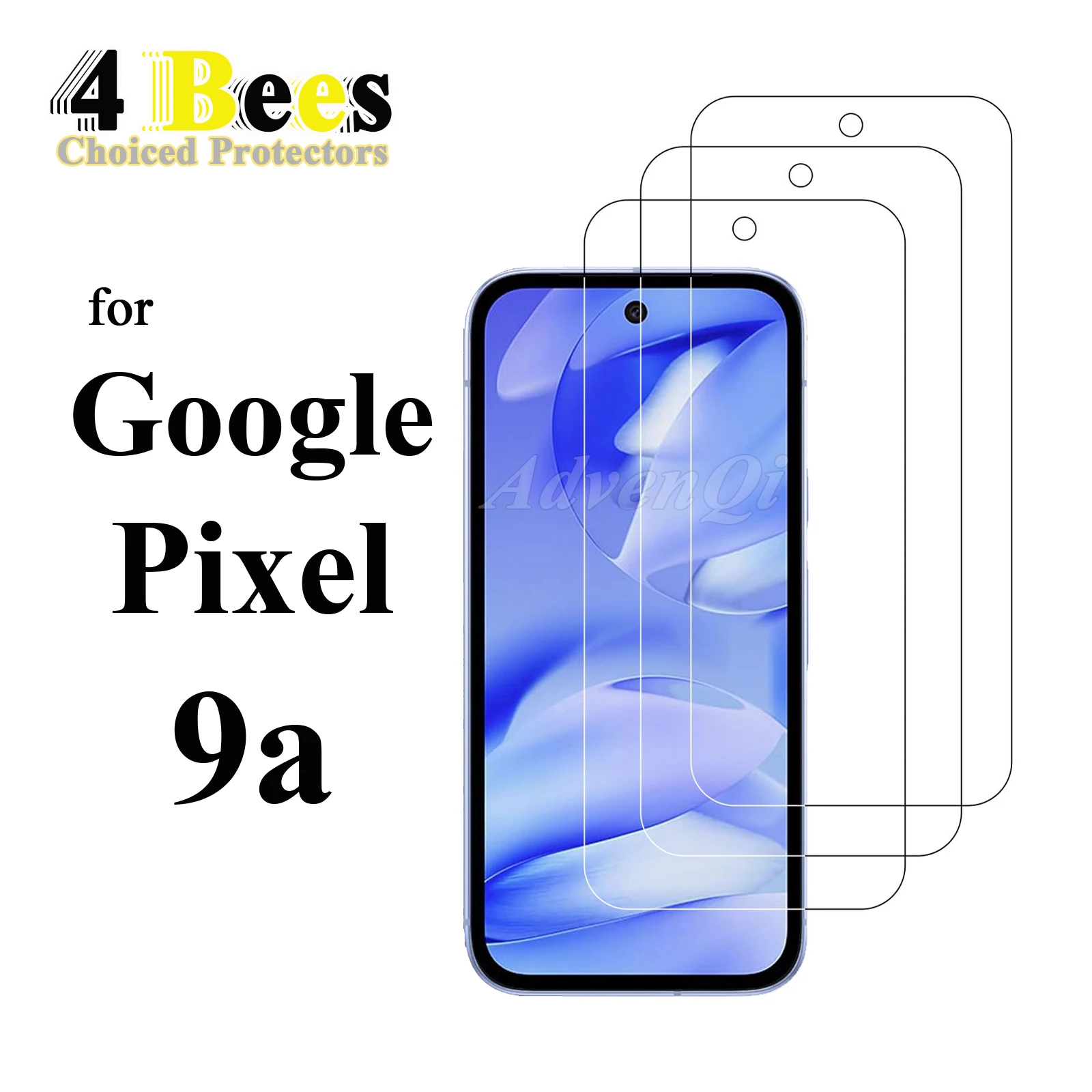 1–4 Stück gehärtetes Glas für Google Pixel 9a Displayschutzfolie, schützender Mica-Kristall, kratzfest, case-freundlich