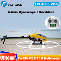 FLYWING FW450 V2.5 RC Helicopter FW450L helicopter 6CH Gyro Helicopter H1 Flight Controller Brushless Motor h1 rtr helicopter