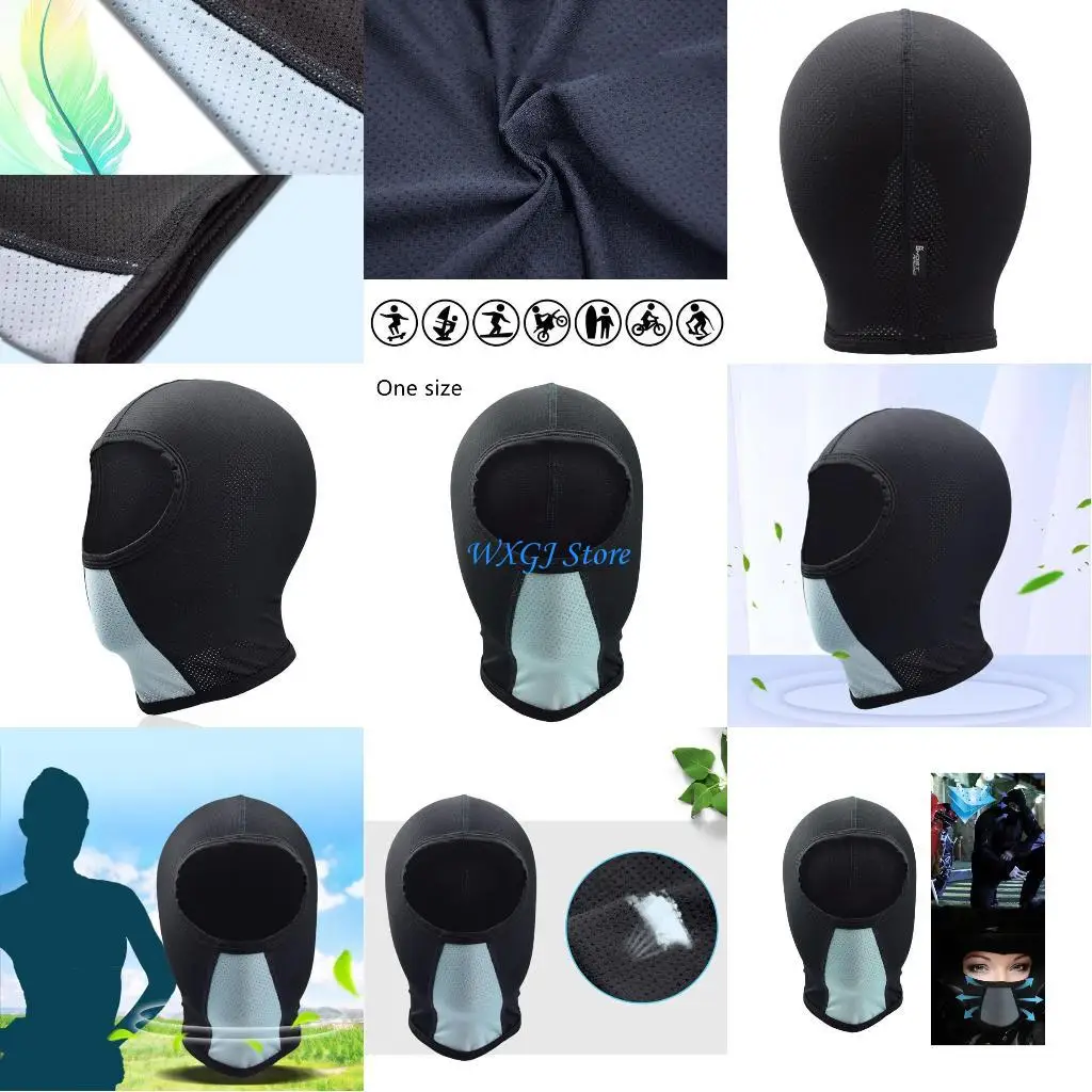 

37JE Full Face Cycling Mask Summer Cap Balaclava Hood Beanie Full Face Neck Mask Hat